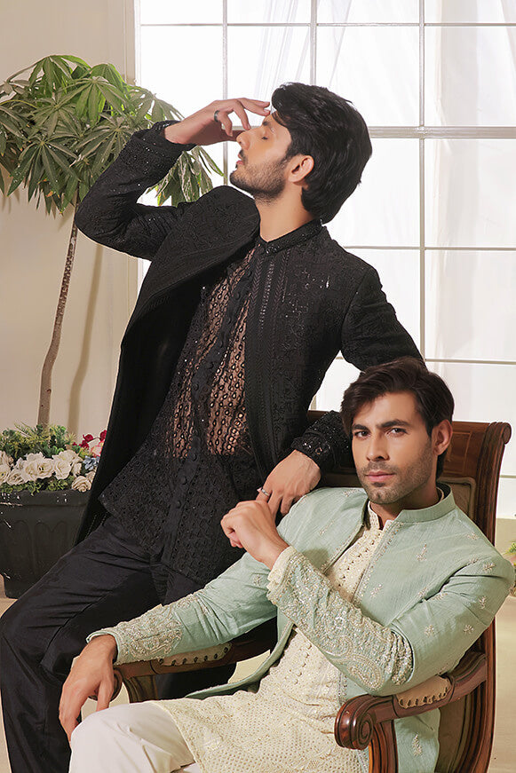 RAVEN – BLACK LONG PRINCE COAT