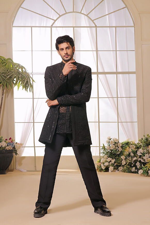 RAVEN – BLACK LONG PRINCE COAT